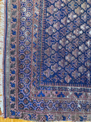 4’10 X 3’2” Antique Dokhtar-e-Ghazi Afghanistan Prayer Rug