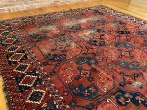 6'11" X 8'2" Antique Ersari Carpet