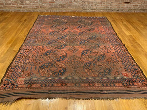 7'0" X 9'3" Antique Ersari Carpet