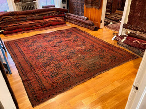 8'8" X 8'4" Antique Ersari Main Carpet