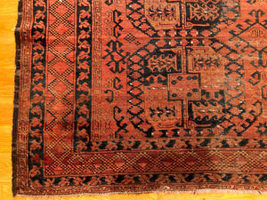 8'8" X 8'4" Antique Ersari Main Carpet