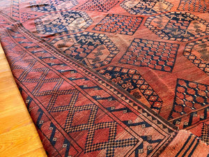 11' X 9'4" Antique Ersari Main Carpet