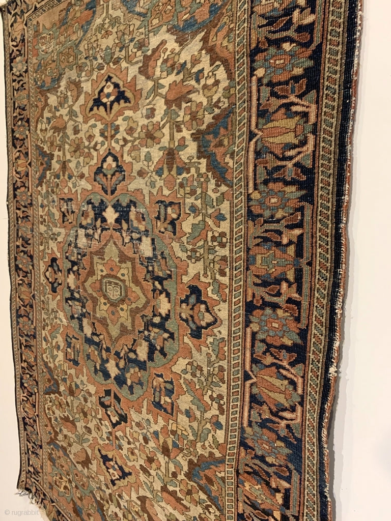 4’8” X 3’5” Antique Ferahan Sarouk Rug