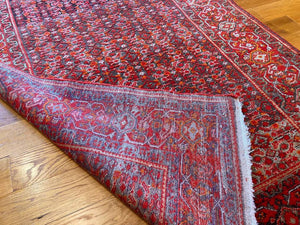 4'6" X 7'5" Antique Fine Persian Senneh Herati Carpet