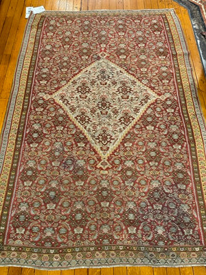 4'4" X 6'3" Antique Fine Senneh