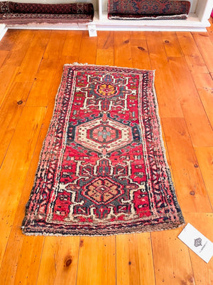 2’ X 3’10" Antique Karaja Small Rug