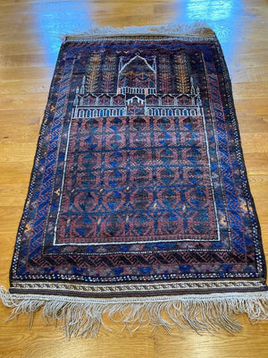 4‘9“ X 3’ Antique Kawdani Afghanistan Dowry Herat Prayer Rug [045]