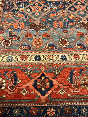 4'7" X 6' Antique Koliyai Tribal Rug