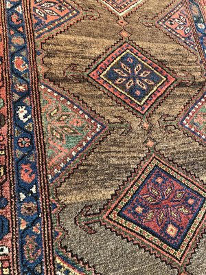 13' X 3'10" Antique Kurd Koliai Runner