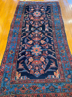 7' X 4'1" Antique Kurdish Kolyai Long Rug