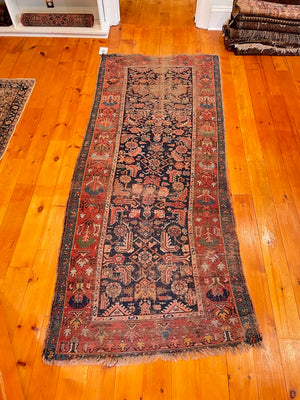 3'7" X 8'6" Antique Kurdish Long Rug