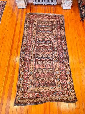 3'5" X 7'3" Antique Kurdish Runner