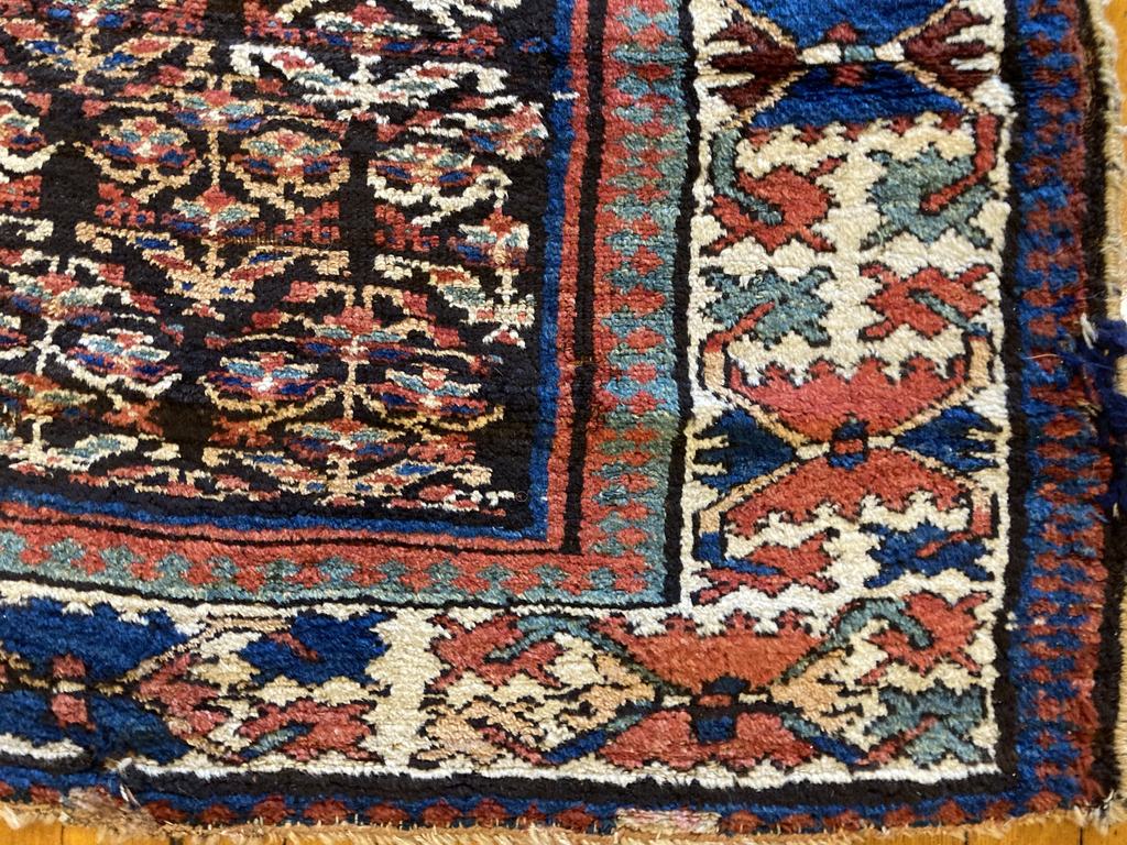 10'9" X 3'9" Antique Kurdish Runner 