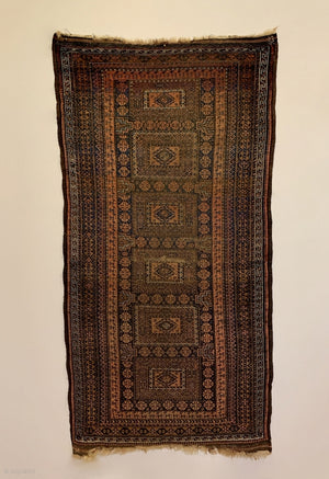 6’8” X 3’4” Antique Maadan Baluch Long Rug