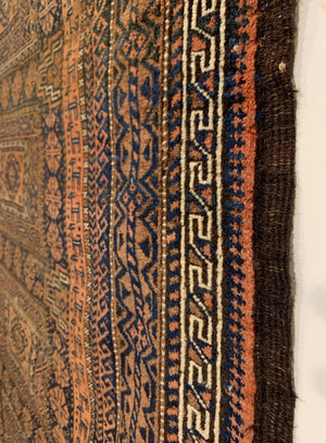 6’8” X 3’4” Antique Maadan Baluch Long Rug