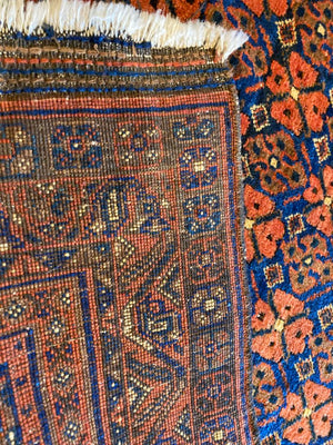 6'8" X 4'4" Antique Persian Afshar Tribal Rug