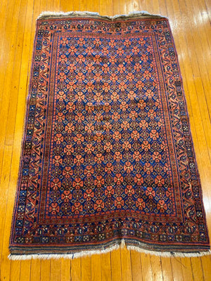 6'8" X 4'4" Antique Persian Afshar Tribal Rug