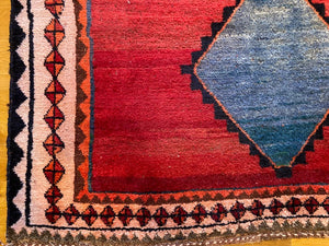 8'5" X 5'4" Antique Persian Gabbeh Rug