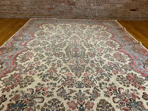 8'8" X 11'11" Antique Persian Kerman Carpet