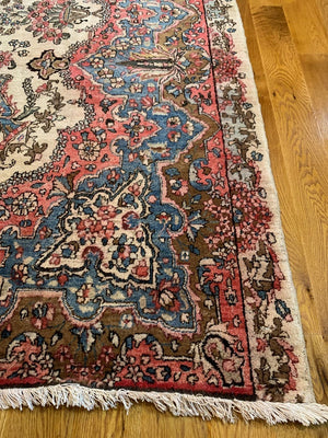 8'8" X 11'11" Antique Persian Kerman Carpet