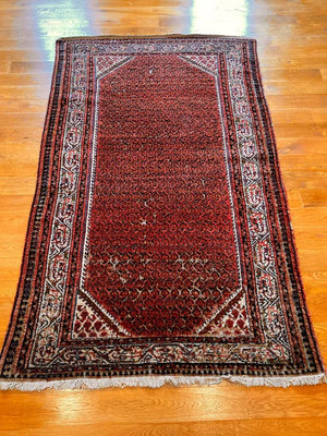 6'9" X 4' Antique Persian Mir Seraband Rug