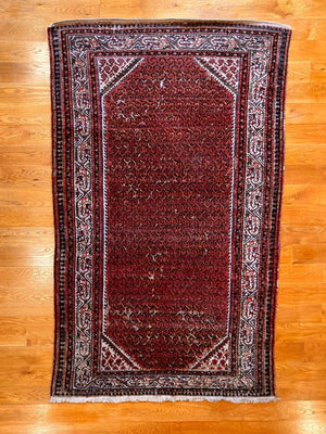 6'9" X 4' Antique Persian Mir Seraband Rug