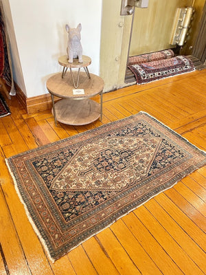 Antique Persian Senneh Small Rug