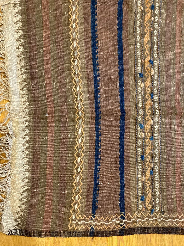 6'2" X 10'4" Antique Quali-E-Neu Afghanistan Dowry Kilim