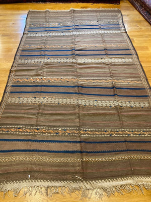 6'2" X 10'4" Antique Quali-E-Neu Afghanistan Dowry Kilim