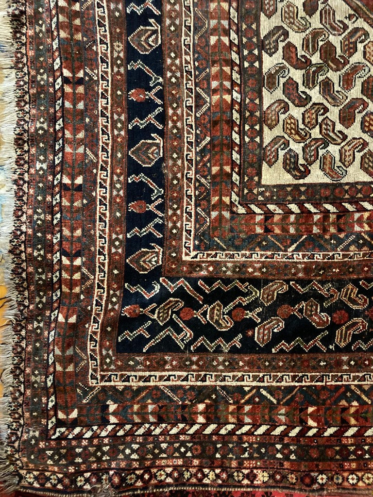 11’4” X 9’10” Antique Quashqi Boteh Main Rug