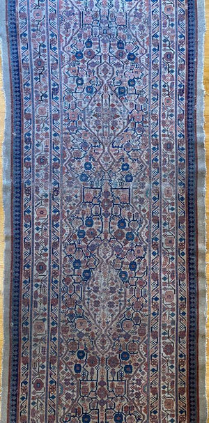 14'8" X 3'7" Antique Serab Camel Hair Runner