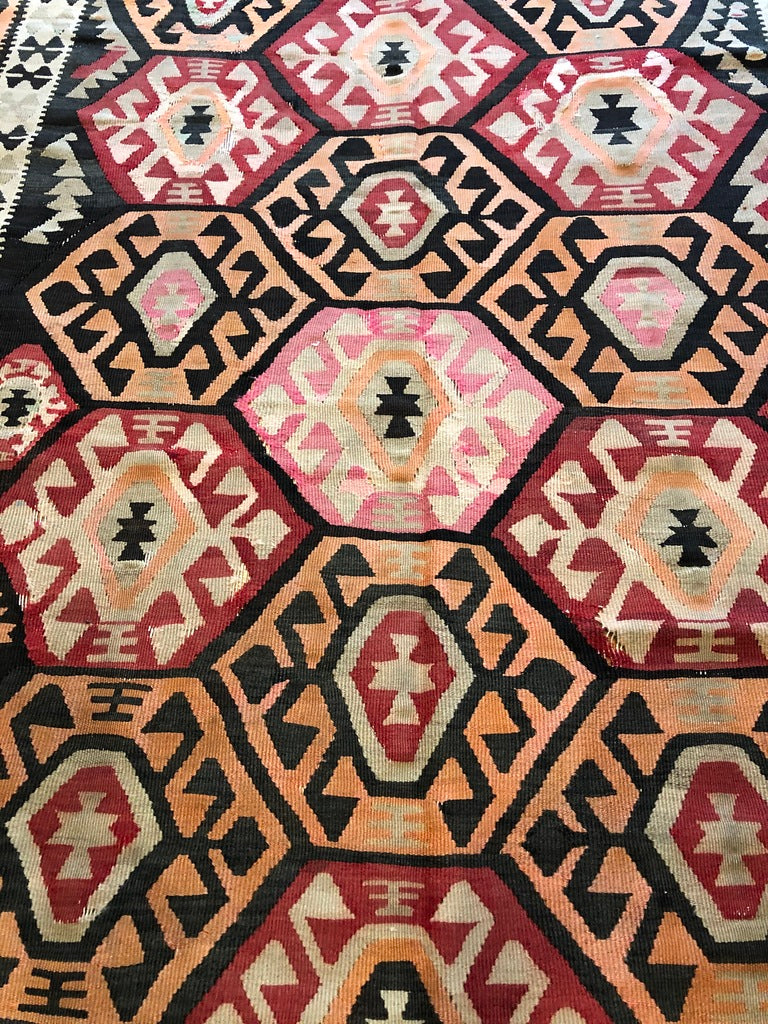 10' X 4'7" Antique Shahsavan Kilim