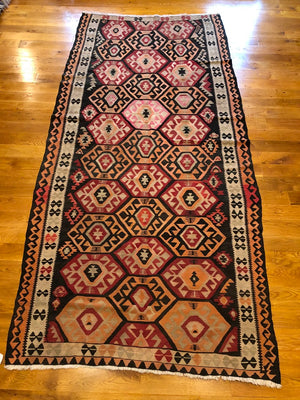 10' X 4'7" Antique Shahsavan Kilim