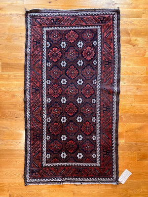 6'5" X 3'6" Antique Shirvan Kilim