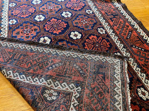 6'5" X 3'6" Antique Shirvan Kilim