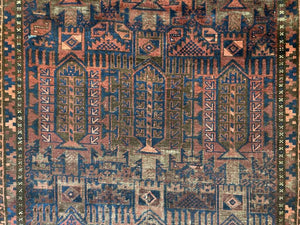 8'6" X 5'3" Antique Timuri Main Carpet