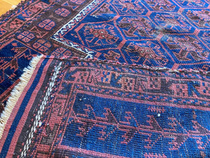 4'5" X 2'10" Antique Timuri Prayer Rug