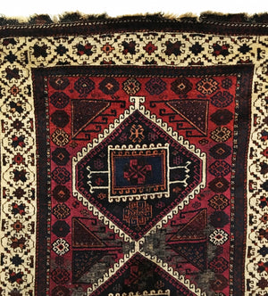 3’3” X 6’3” Antique Turkish Gaziantep Rug