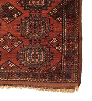 Antique Turkmen Kizil Ayak Rug