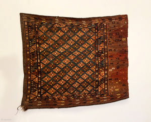 2’6” X 3’0” Antique Turkmen Yomud Torba