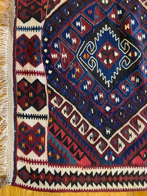 7'1" x 5'5" Antique Van Anatolian Tribal Kilim