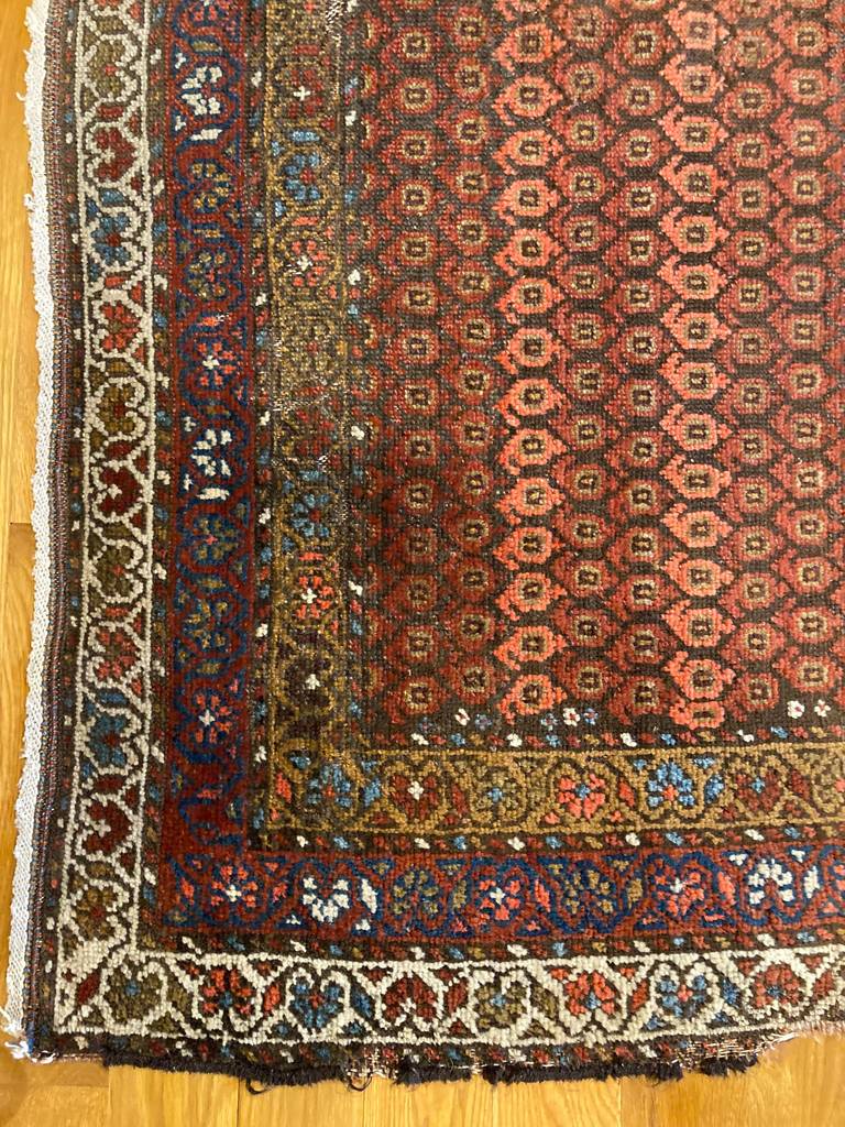 6'3" X 4'4" Antique Veramin Boteh Rug