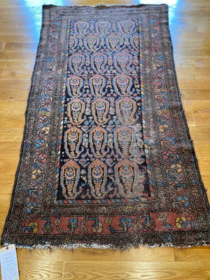 6'9" X 3'10" Antique Veramin Persian Rug