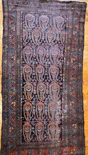 6'9" X 3'10" Antique Veramin Persian Rug