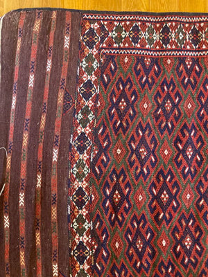 11’8” X 6’8” Antique Yamout Tribal Kilim