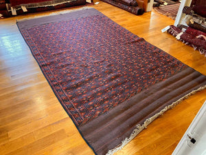 10'6" X 6'2" Antique Yomut Palas Kilim