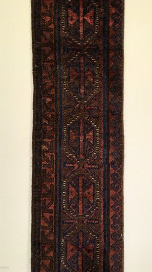 14' X 13" Antique 'Khan' Carpet Border Fragment