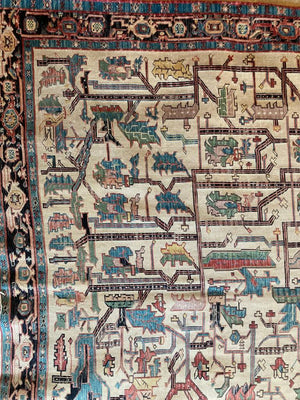 13'6" X 9'8" Azerbaijan Soumak Rug