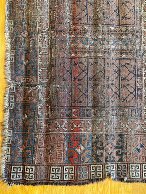 5'9" X 4'8" Early 19th Century Ersari Ensi Rug