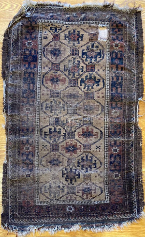 3'2" X 1'11" Early Timuri Small Rug